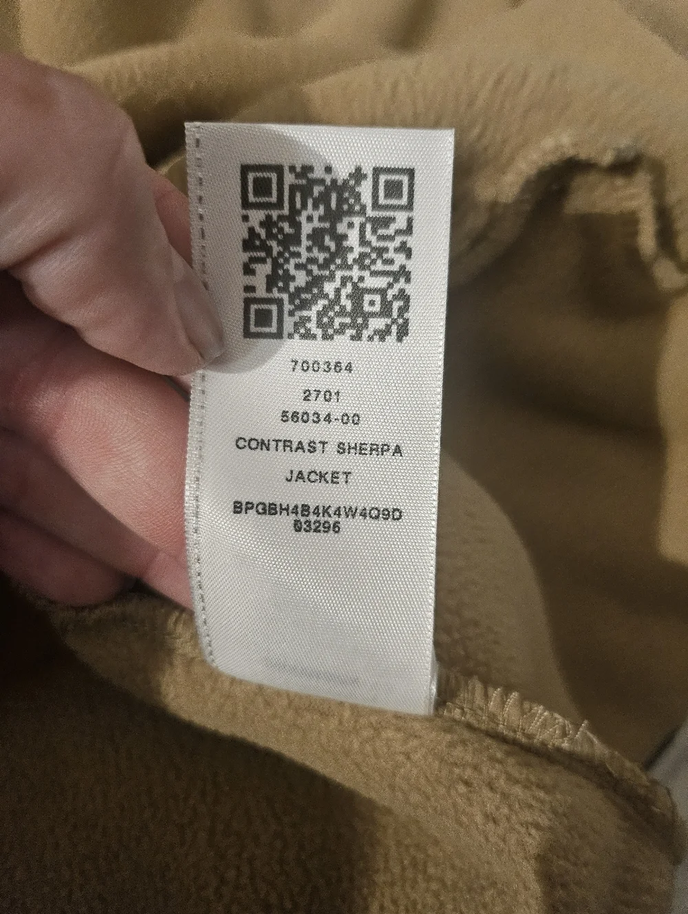 True Religion‎ Khaki Sherpa Full-Zip Hoodie